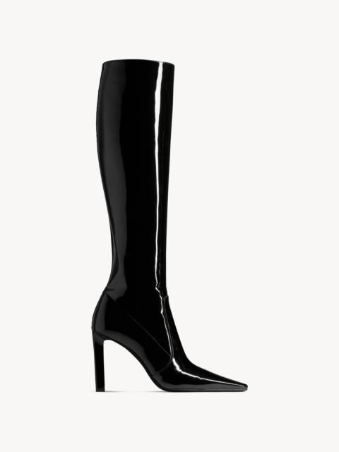 SAINT LAURENT FRANCOISE BOOTS IN PATENT LEATHER