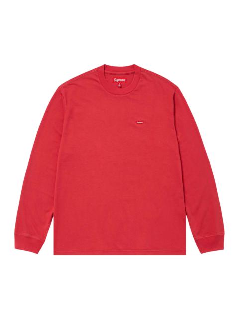 Supreme Small Box Long-Sleeve Tee 'Washed Red'