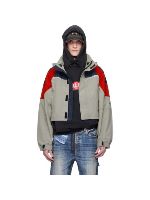 Martine Rose Taupe Shrunken Sports Jacket