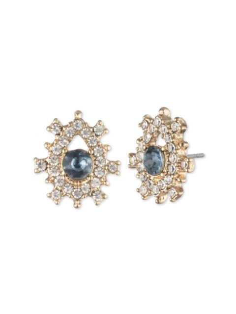 Marchesa POISED DENIM BUTTON EARRING