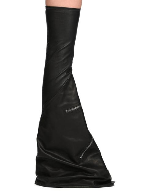 Rick Owens Cargo Fetish Sneaks calf leather knee-high boots
