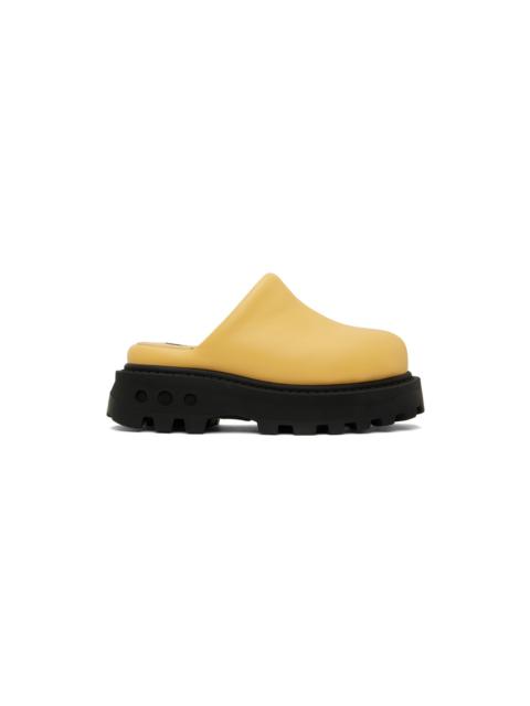 Yellow Grip Bubble Clogs