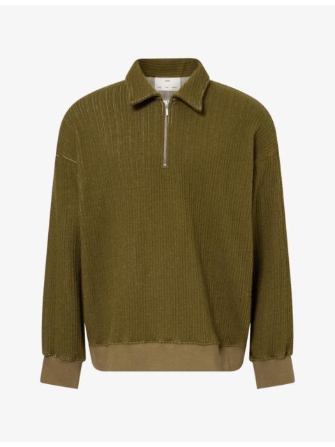Song for the Mute Polo-Collar Textured Knit Jumper