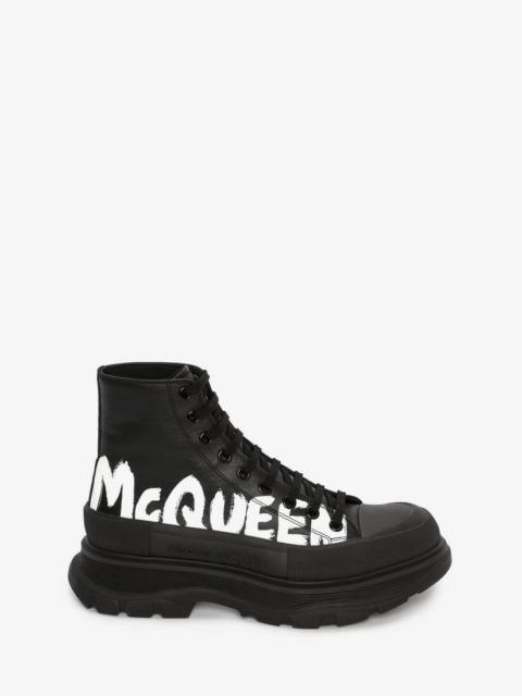 Alexander McQueen Men's Tread Slick Boot in Black/white