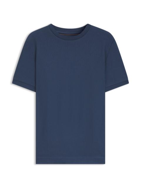 REGULAR-FIT T-SHIRT IN STRUCTURED COTTON