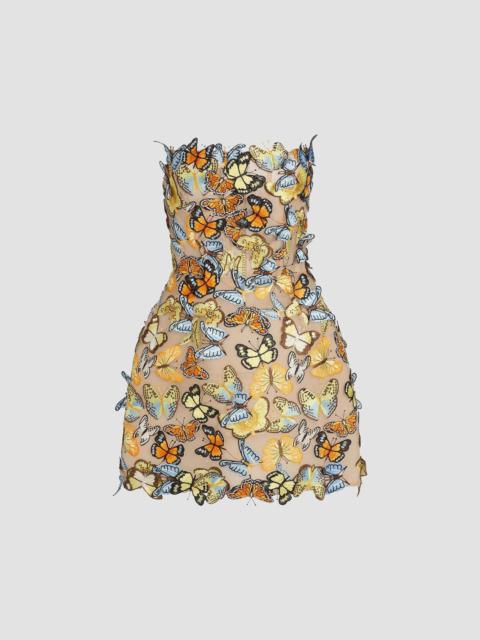 BRONX BANCO Women's Bella 3D Butterfly Maraya Strapless Minidress - Multi