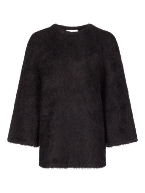 Loulou de Saison alpaca-blend three-quarter-sleeve sweater