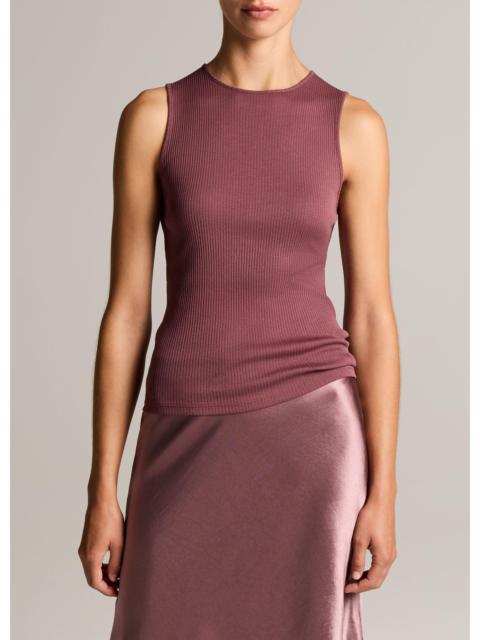 Vince Ribbed Pima Cotton Shell