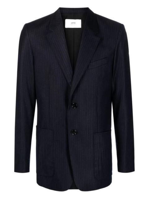 AMI Paris pinstriped single-breasted blazer