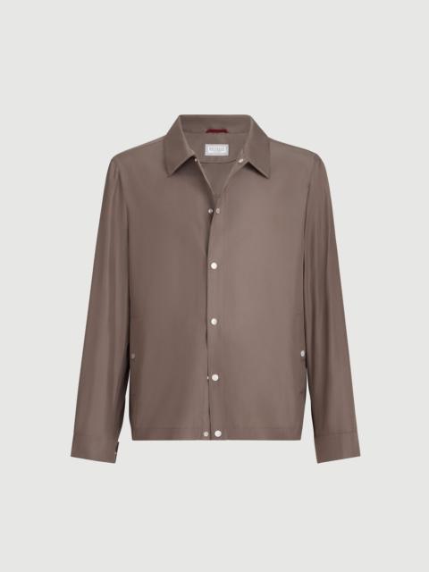 Brunello Cucinelli Bonded silk unlined outerwear jacket