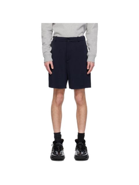 Navy Jacquard Shorts