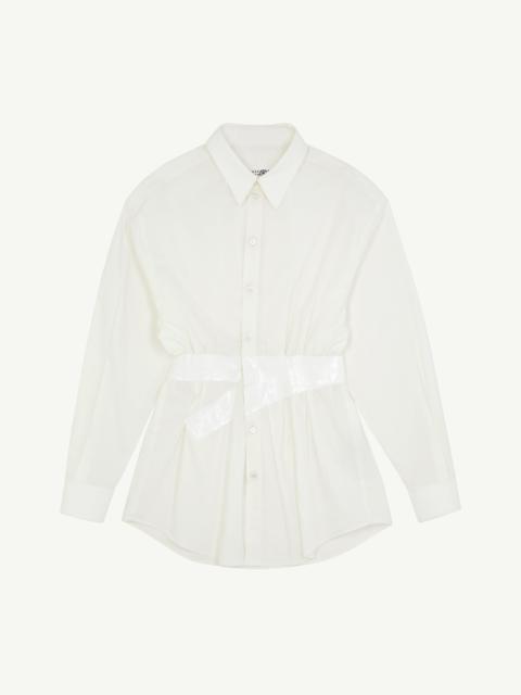 MM6 Maison Margiela Taped poplin shirt