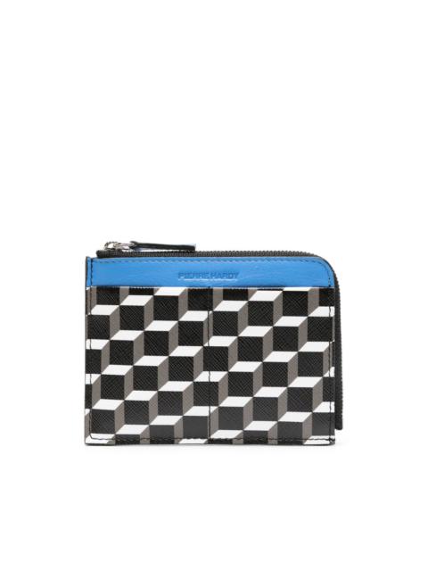 Pierre Hardy Valois Cube Perspective-print wallet