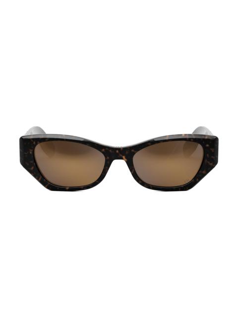 Dior Women's Lady 95.22 B1I Butterfly Sunglasses - Dark Havana Brown Mirror