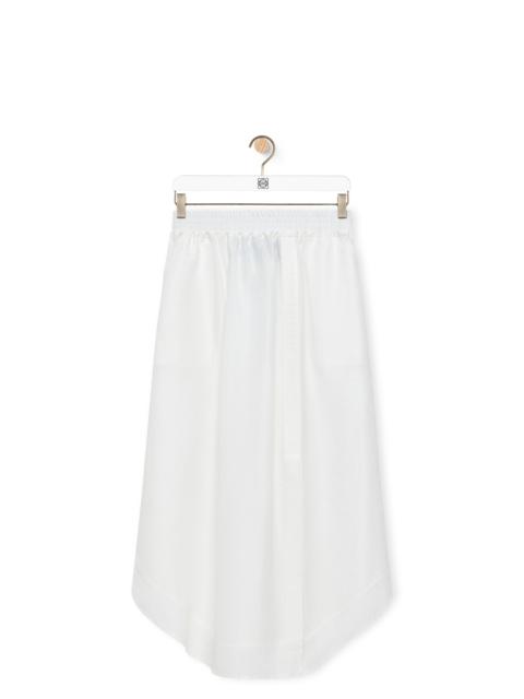 Loewe Midi skirt in viscose and linen
