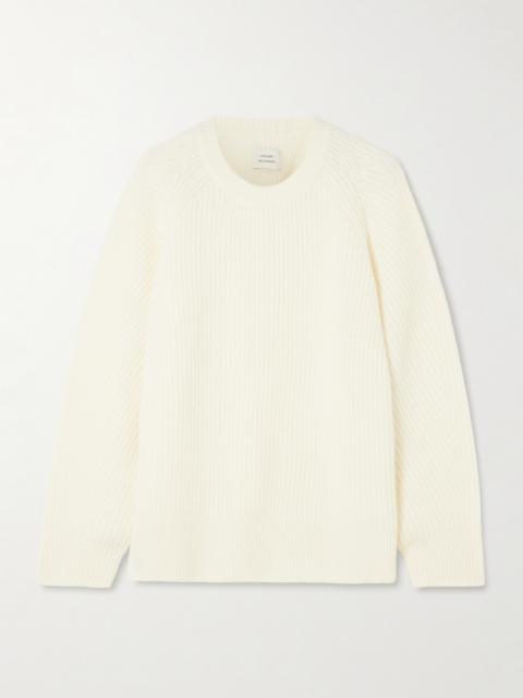 Loulou de Saison Dakota Ribbed Cashmere Sweater