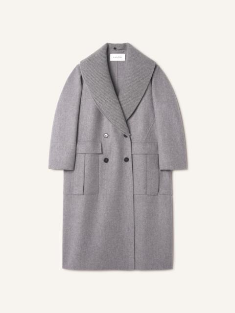 Lanvin DOUBLE-FACED COAT IN WOOL AND CASHMERE
