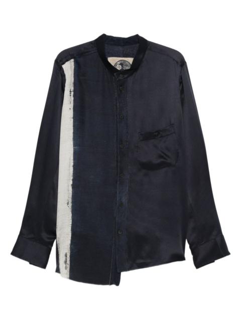 Ziggy Chen asymmetric silk shirt