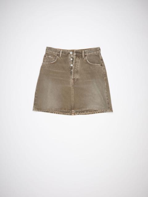 Acne Studios Denim mini skirt - Beige