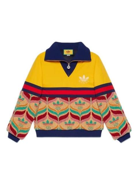 GUCCI Gucci x adidas Half-Zip Jacket 'Camel Yellow' 723088-XKCUR-2436