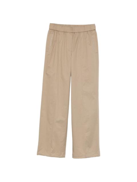 PESERICO elasticated panelled trousers