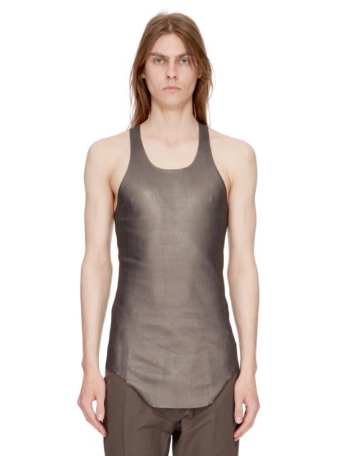 Rick Owens Gunmetal Scoop Neck Tank Top