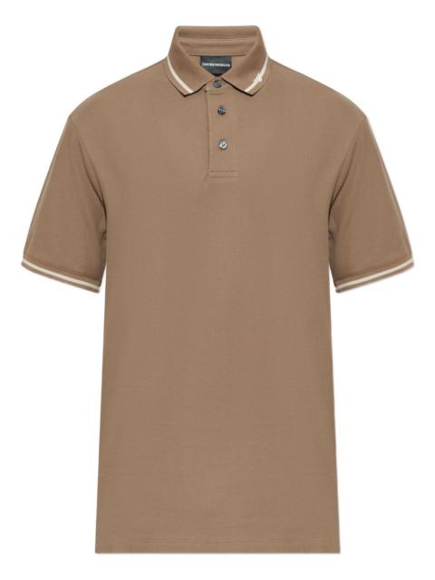 EMPORIO ARMANI tipped polo shirt