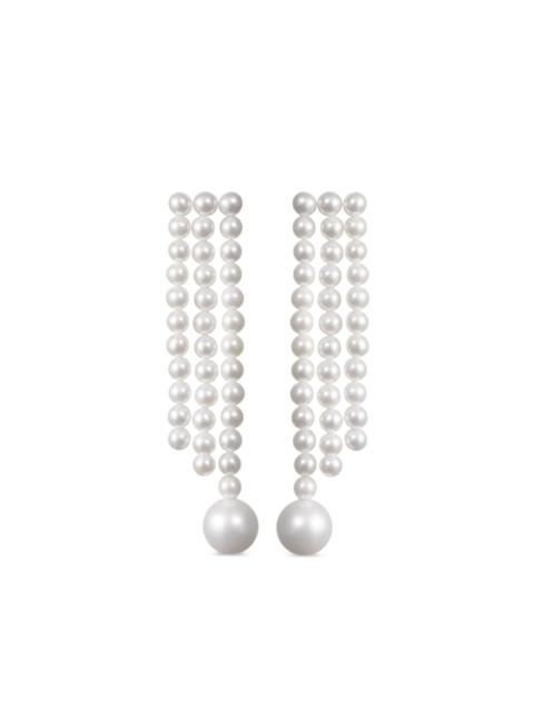 SOPHIE BILLE BRAHE 14kt recycled yellow gold La Valse freshwater pearl earrings