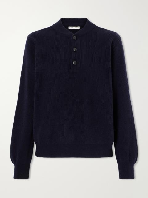 BLAZÉ MILANO Highland Dorset Ribbed-knit Wool And Cashmere-blend Sweater