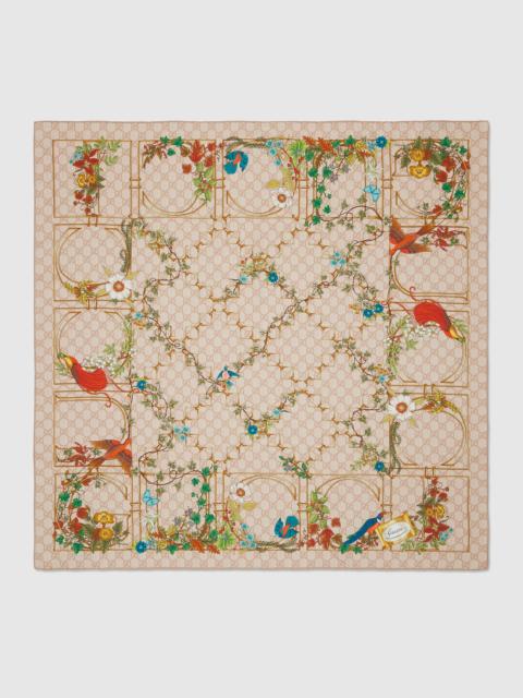 GUCCI Printed silk carré