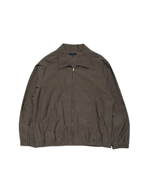 LADY WHITE CO. Tumbled Poplin Full Zip Brown Pearl