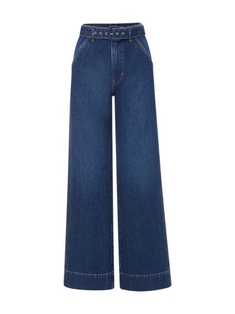 TAYLOR BELTED WIDE-LEG JEAN