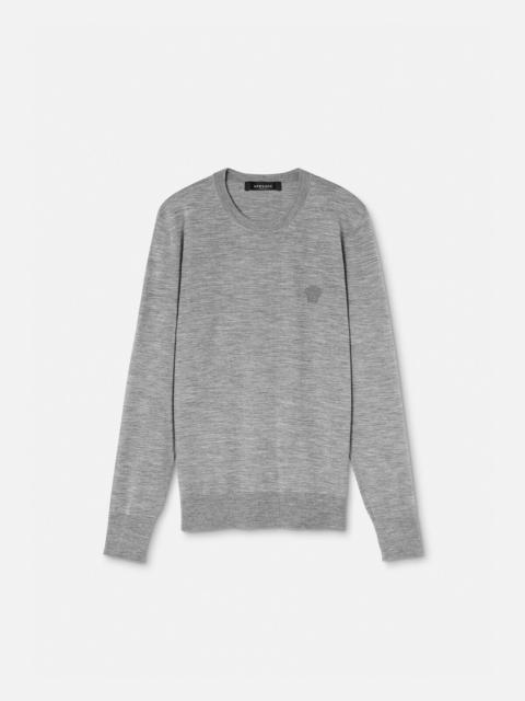 Embroidered Wool-Blend Sweater