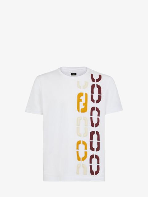 FENDI White cotton T-shirt