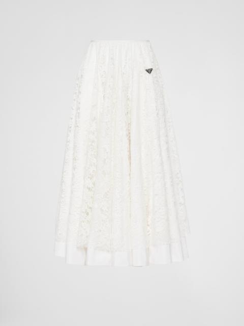 Prada Lace midi-skirt