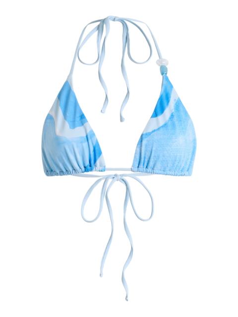 SIGNIFICANT OTHER Exclusive Karah Triangle Bikini Top blue
