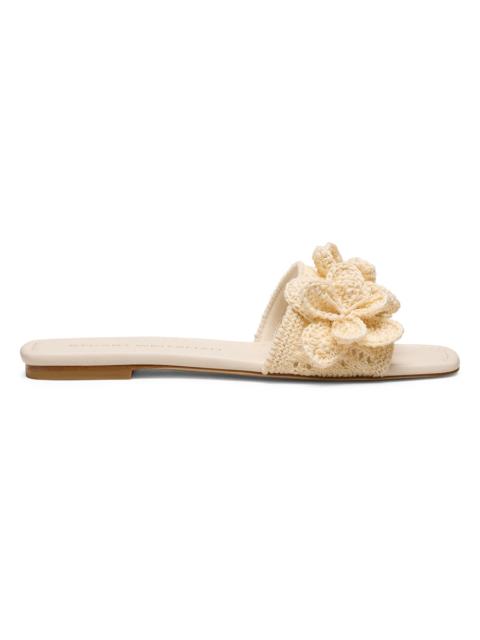Stuart Weitzman Women's Lotus Crocheted Sandals - Chalk