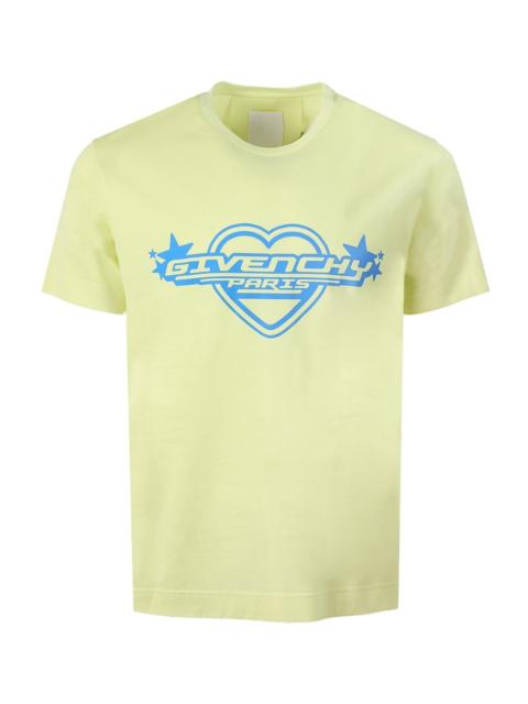Givenchy Classic Fit Print T-shirt Acid Yellow