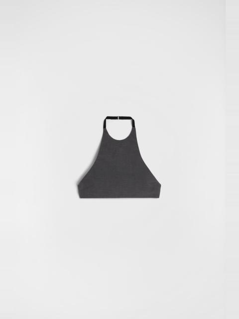 Jil Sander Wool Poplin Halter Top
