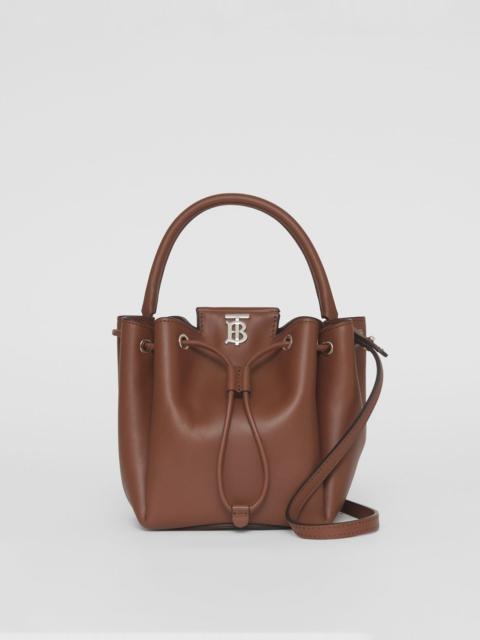 Burberry Monogram Motif Leather Bucket Bag