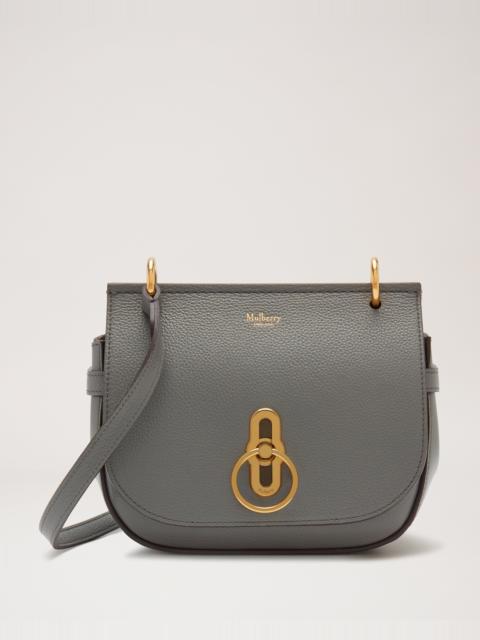 Mulberry Small Amberley Satchel Charcoal Small Classic Grain