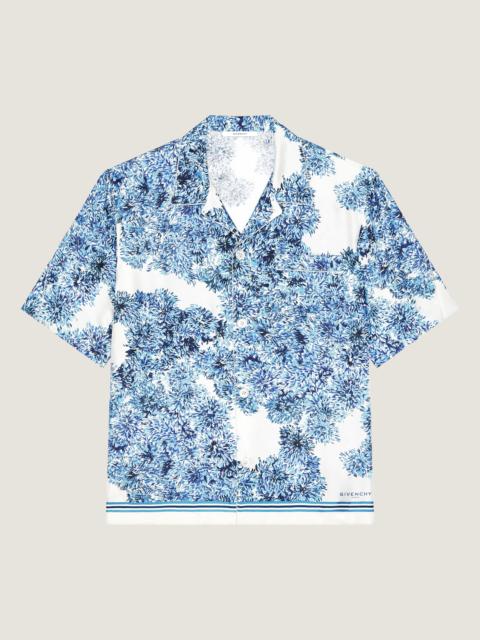 Givenchy COUTURE SEAM SHIRT IN SILK WITH POMPOM PRINT