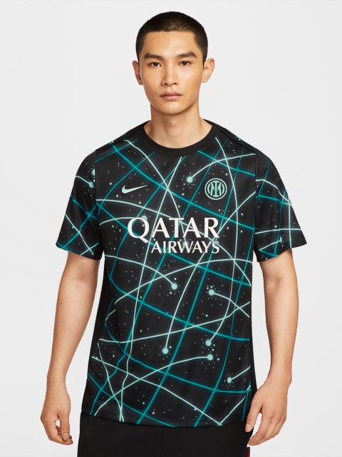 Nike Inter Milan Academy Pro Men's Nike Dri-FIT Soccer Pre-Match Short-Sleeve Top