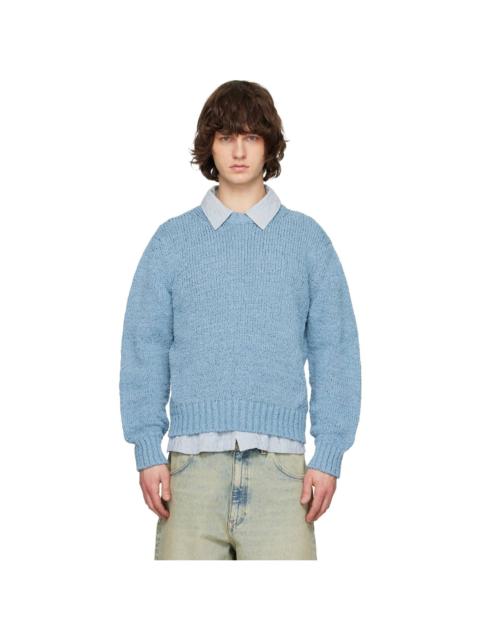 SUNFLOWER Blue Frederik Cotton Sweater