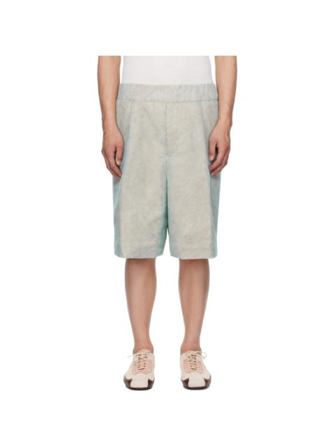 Dries Van Noten Blue Layered Shorts