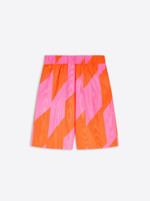 Dries Van Noten PRINTED MOIRÉ SHORTS