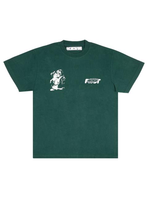 Off-White Kiss 21 Short-Sleeve Over Tee 'Green/White'