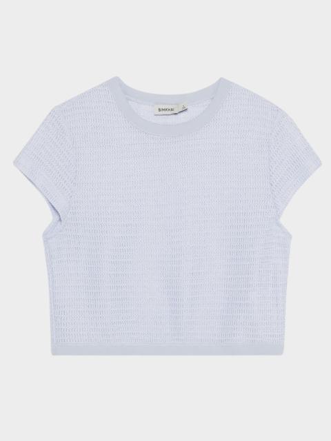 SIMKHAI Lidi Knit Crop Top