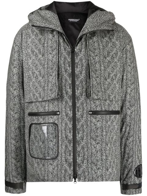 UNDERCOVER printed hooded jacket