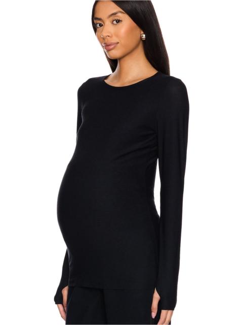 BEYOND YOGA Featherweight Count On Me Maternity Crew Pullover Top